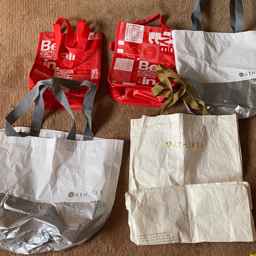 Lululemon and Athleta bags